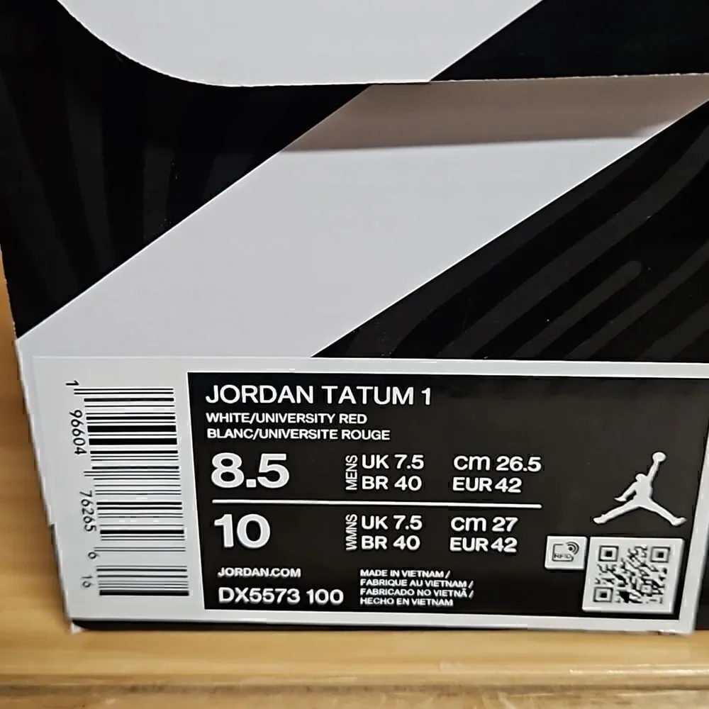 Jordan Tatum 1 White Red Blue Archer Ave St. Louis Basketball Shoes DX5573-100